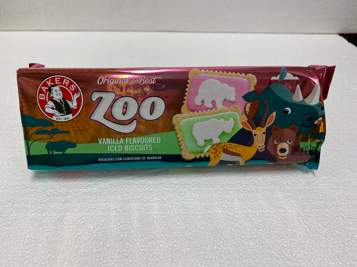 Bakers Iced Zoo Iced Vanilla Biscuits 150gm Out of Africa Trading