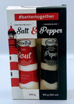 Marina Salt & Pepper Set : Salt 200 gm (Iodated Fine Salt) and Pepper 100 gm (Coarse Black)
