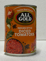 All Gold Indian Style Diced Tomatoes 420gm