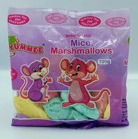 MARSHMALLOWS  FISH / MICE 120 gm (YUMMEE FOODS)Tartrazine Free