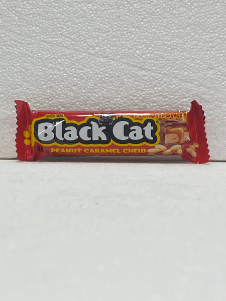 Black Cat Peanut Caramel Chew (Nougat, Caramel & Peanuts)  56gm