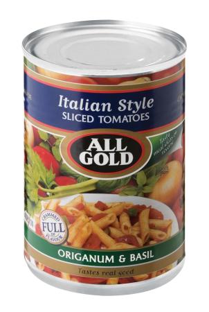 All Gold Italian Diced Tomatoes (with Oreganum and Basil)
