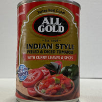 All Gold Indian Style Diced Tomatoes 420gm