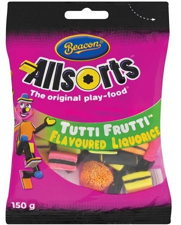 Beacon Allsorts Tutti fruity Flavoured Licorice 150gm