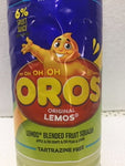 Brookes Oros Original Lemos Cordial 1 Lt - Blended Fruit Squash (6% Fruit Juice) Tartrazine Free