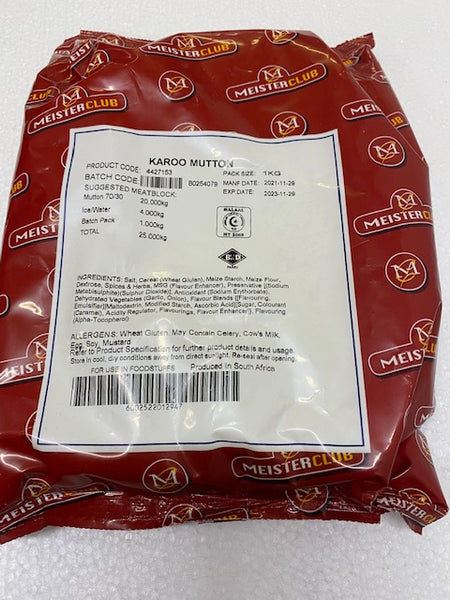Crown National (Meisterclub) Karoo Mutton Sausage Seasoning 1.0 kg