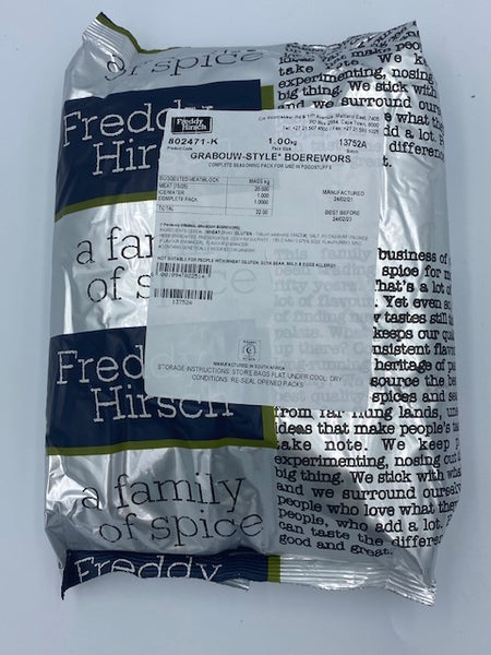 Freddy Hirsch Grabouw Style Boerewors Seasoning 1 kg