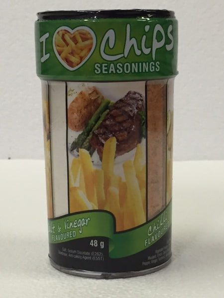 I Love Chips Seasoning 168gm - 4 Compartment (Salt & Vinegar, Chilli,  Steakhouse, Chip-a-licious)