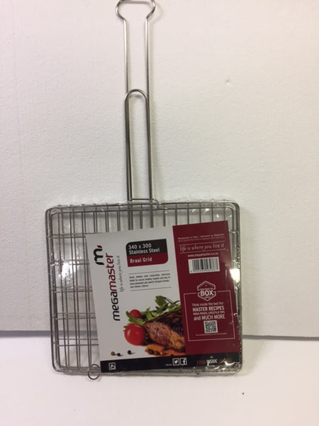 MegaMaster Stainless Steel Folding BBQ Grid (Shipping costs to be confirmed)