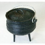 Potjiekos Cast Iron Pot No. 1/8 - Height: 3.5"; Width 3.5"; Volume - 350ml