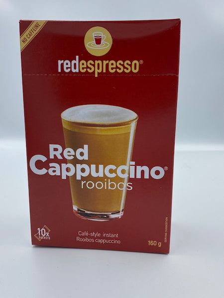 Red Espresso Cafe-Style Instant Rooibos Cappuccino Tea 10 x 16 gm - 160gm (No Caffeine)