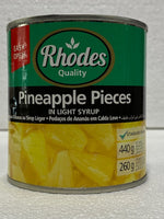 Rhodes Pineapple Pieces in Light Syrup 410 gm