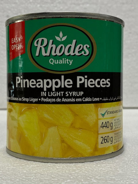 Rhodes Pineapple Pieces in Light Syrup 410 gm