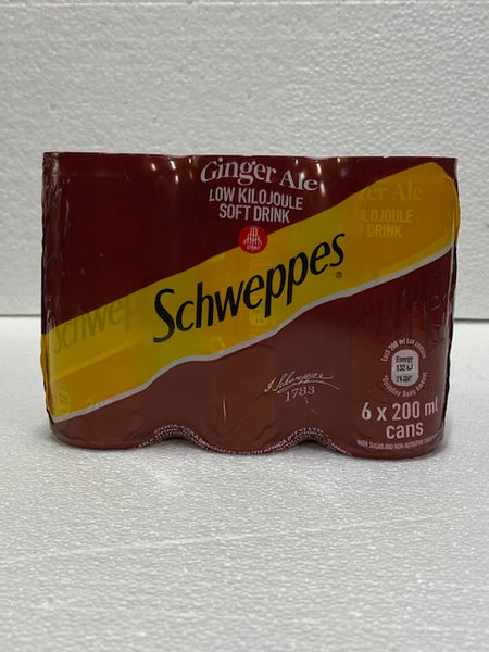 Schweppes Ginger Ale (6 x 200 ml)