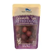 Tuna Marine Calamata Pitted Olives in Traditional Brine (Doy Pack) 180gm