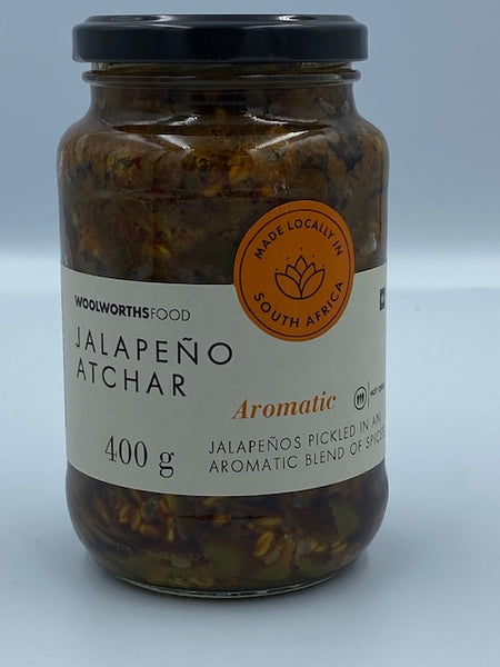 Atchar Label Woolworths Vegetable Atchar 400 gm – Out of Africa Trading