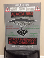 Acacia BBQ Hardwood Lump Charcoal 4kg (made from Hardwood Acacia Trees)