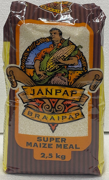 Jan Pap Braai Pap (Super Maize Meal) 2.5 kg
