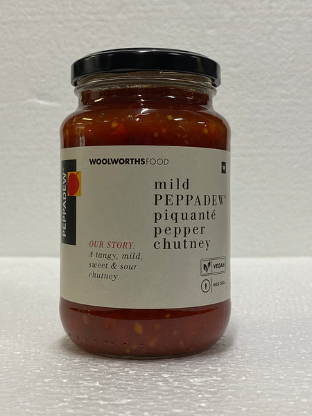 Woolworths Mild Peppadews Piquante Pepper Chutney 430 gm
