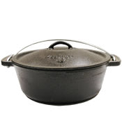 Potjiekos - No 10 Flat Bottom 3.0 Litre (H: 3.9"; W: 9.85")