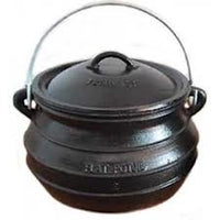 Potjiekos - No 2 Flat Bottom 6.0 Litre (H: 10.0"; W: 10.0")